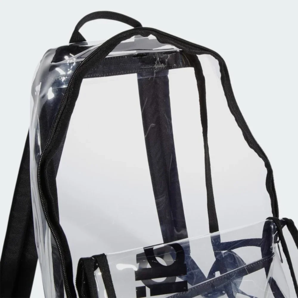 ADIDAS Clear/Transparent Backpack/Game School Bag Linear NEW - Picture 2 of 6